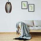 Luminária Teto Tipo Pendente Imperial Mdf - Completa - Cor: M