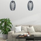 Luminária Teto Tipo Pendente Imperial Mdf - Completa - Cor: P