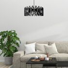 Luminária Teto Tipo Pendente Jade Mdf - Completa - Bola - Cor