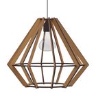 Luminária Teto Tipo Pendente Lampeão Mdf - Completa - Cor: Ma