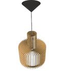 Luminária Teto Tipo Pendente Moscou Mdf Completa - Mdf Cru