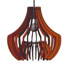 Luminária Teto Tipo Pendente Oásis Mdf - Completa - Cor: Marr