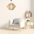 Luminária Teto Tipo Pendente Pegasus Mdf Completa - Mdf Cru