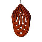 Luminária Teto Tipo Pendente Pingo Mdf - Completa - Cor: Marr