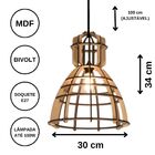 Luminária Teto Tipo Pendente Robotnik Mdf - Completa