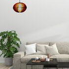 Luminária Teto Tipo Pendente Samara Mdf - Completa - Cor: Mar