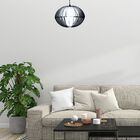 Luminária Teto Tipo Pendente Samara Mdf - Completa - Cor: Pre