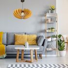 Luminária Teto Tipo Pendente Saturno Mdf - Completa