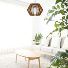 Luminária Teto Tipo Pendente Sidney Mdf - Completa - Cor: Mar