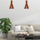 Luminária Teto Tipo Pendente Turin Mdf - Completa - Cor: Marr