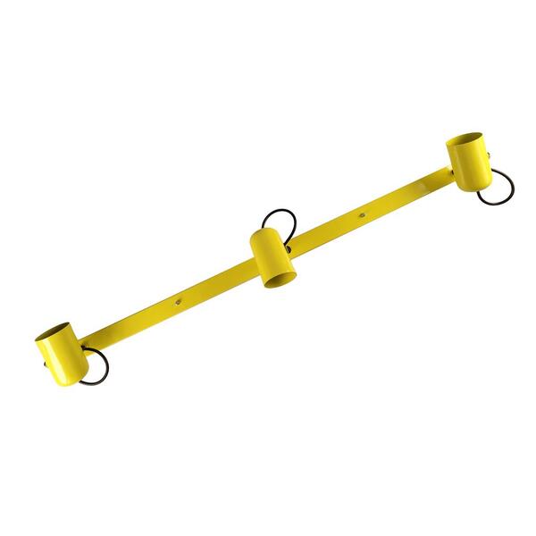 Luminária Teto Trilho 3 Spots Direcionáveis Amarelo 1270