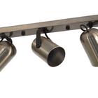 Luminária Teto Trilho 3 Spots Direcionáveis Luxo Bronze 1273