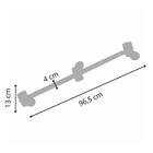 Luminária Teto Trilho Sobrepor 3 Spot Direcionável Vermelho