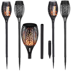 Luminaria Tocha Solar Espeto Chama 12 Leds Fogo Spot Quintal