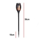 Luminaria Tocha Solar Espeto Fogo Chama Led Jardim Praia Even