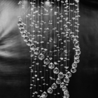 Luminaria Torre Formato Espiral Duplo De Cristal K9 Plafon 1,