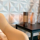 Luminária Tower 6 Led 110v Decorativa De Mesa Natural Em Made