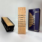 Luminária Tower 6 Led 110v Decorativa De Mesa Natural Em Made