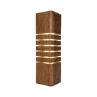 Luminária Tower 6 - Marrom - Cabo Preto - 110v - Branco Frio