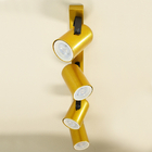 Luminária Trilho Teto 4 Spots Direcionáveis Sala Dourado