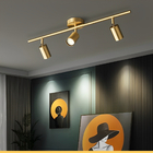 Luminária Tripla De Led Spot P/ Teto Gold + 3x Lâmpadas Gu10