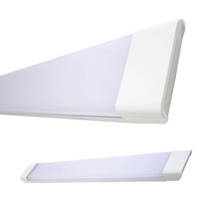 luminaria tubular calha led 30w sobrepor slim 6000k st1030