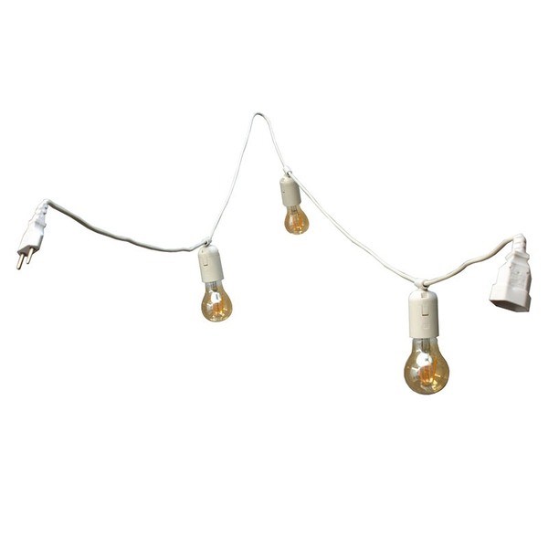 Luminária Varal 3 Metros - Marilena G - Branco