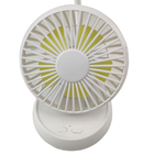 Luminaria Ventilador Flexivel 2 Em 1 Led Abajur Mesa Sem Fio