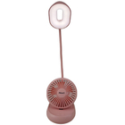 Luminaria Ventilador Led Ajustavel Flexivel 2 Em 1 Abajur De