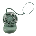 Luminaria Ventilador Luz Led Ajustavel 2 Em 1 Abajur De Mesa