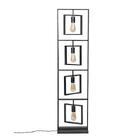 Lumináriachão Linear Industrial Metálica P/ 4 Lâmpadas - Cor