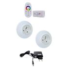 Luminárias Refletor Kit 2led Rgb 14w 95cm + Módulo E Fonte