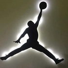 Luminoso Jogador Basquete De Parede