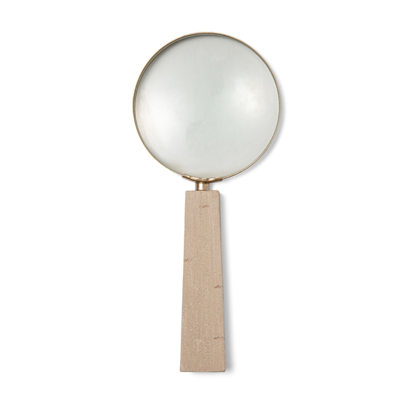 Lupa De Aumento Decorativa Com Cabo Em Poliresina 23cm 16357