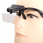 Lupa De Cabeça Profissional Óculos Leitura 2 Leds 5 Lentes Au