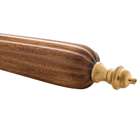 Lupa Decorativa Metal Madeira Dourada 26x10x2cm Rojemac