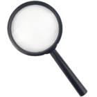 Lupa Lente Aumento Zoom De Mão 75mm Lente De Vidro Corpo Em P