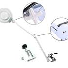 Lupa Luminária Led Estetica Articulável Vidro Óptico Giratóri