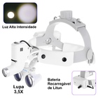 Lupa Médica 3.5x Fotóforo Dentistas Veterinários Médicos