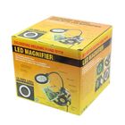 Lupa Suporte Com Garras 2 Lentes 16 Leds Articulado Aumento V