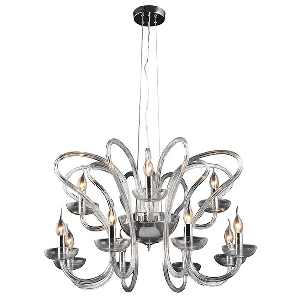 Lustre 12 Lâmpadas Impact (b0141/12p/cl) - Pier Decor Outlet