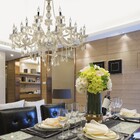 Lustre 21 Lâmpadas E14 Dourado Maria Thereza Hevvy