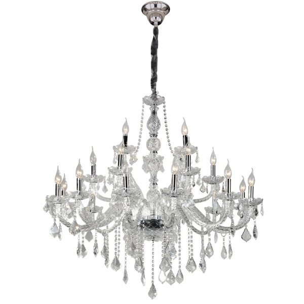 Lustre 21 Lâmpadas E14 Transparente Maria Thereza Hevvy