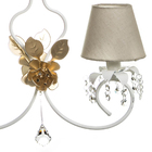 Lustre 2l Imperial Flor Dourada Quarto Bebê Infantil