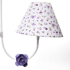 Lustre 2l Simples 2 Flores P Lilás Quarto Bebê Infantil