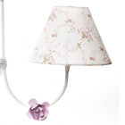 Lustre 2l Simples 2 Flores P Rosa Quarto Bebê Infantil