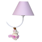 Lustre 2l Simples Com 2 Ursinhas Princesas Rosa Quarto Bebê I