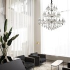 Lustre 30 Lâmpadas E14 Transparente Maria Thereza Hevvy