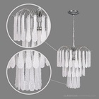 Lustre 3 Andares 56 Gotão Acrílico Aglomerado