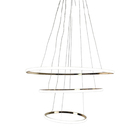 Lustre 3 Em 1 Aneis Led Arco Perfil Luminaria Pendente Ajusta